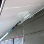 擁壁部　撥水材塗布の施工写真です。