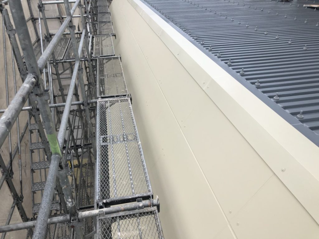 外壁塗装工事完了後の写真です。 