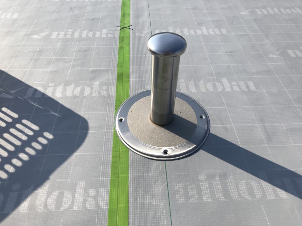 ステンレス脱気筒の取り付け完了です。