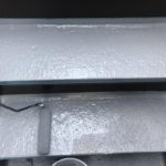 防水材塗布後、仕上げ材であるトップコートを塗布し、完了です。