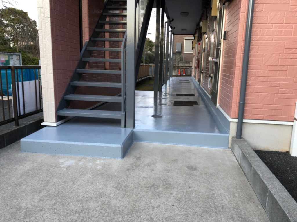 施工後 共用廊下防水後