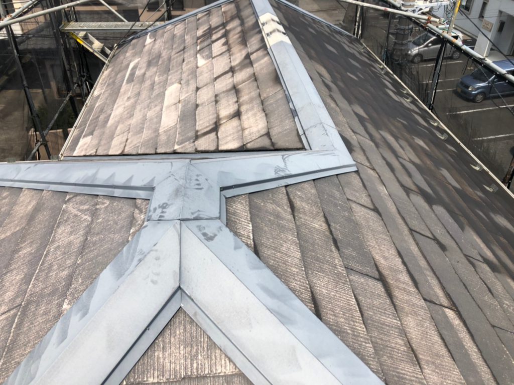 洗浄後　屋根部
