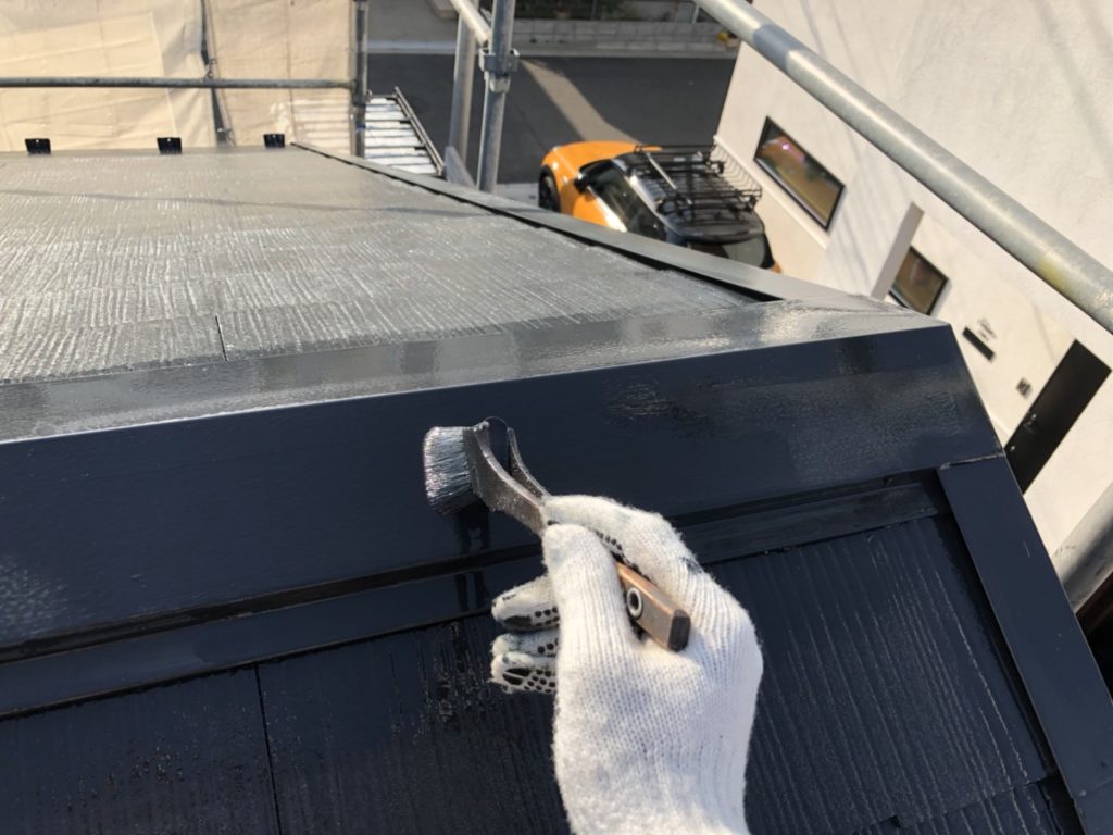 パラサーモシリコン2回塗布後、仕上がりです。