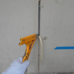 門柱塗装後、新規テントシートを張り替えて竣工となります。