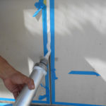 門柱塗装後、新規テントシートを張り替えて竣工となります。