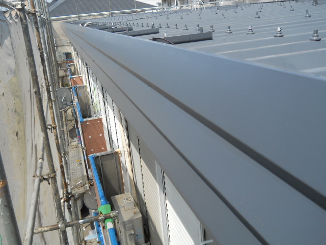 破風の上塗り後の、仕上がり写真