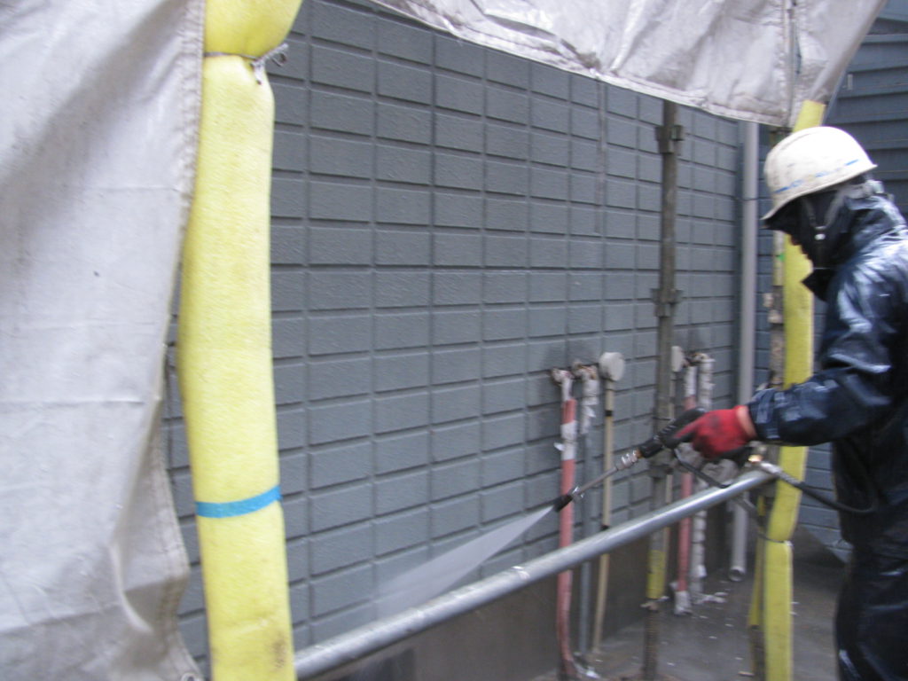 外壁の高圧洗浄