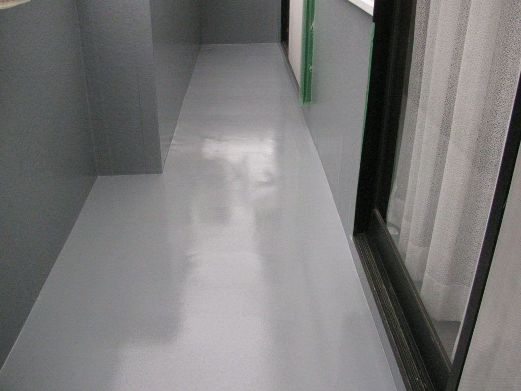 バルコニー防水仕上がり