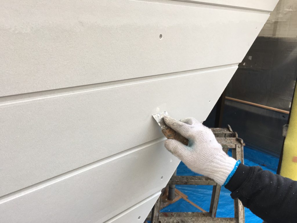 腰壁サイディングの工事