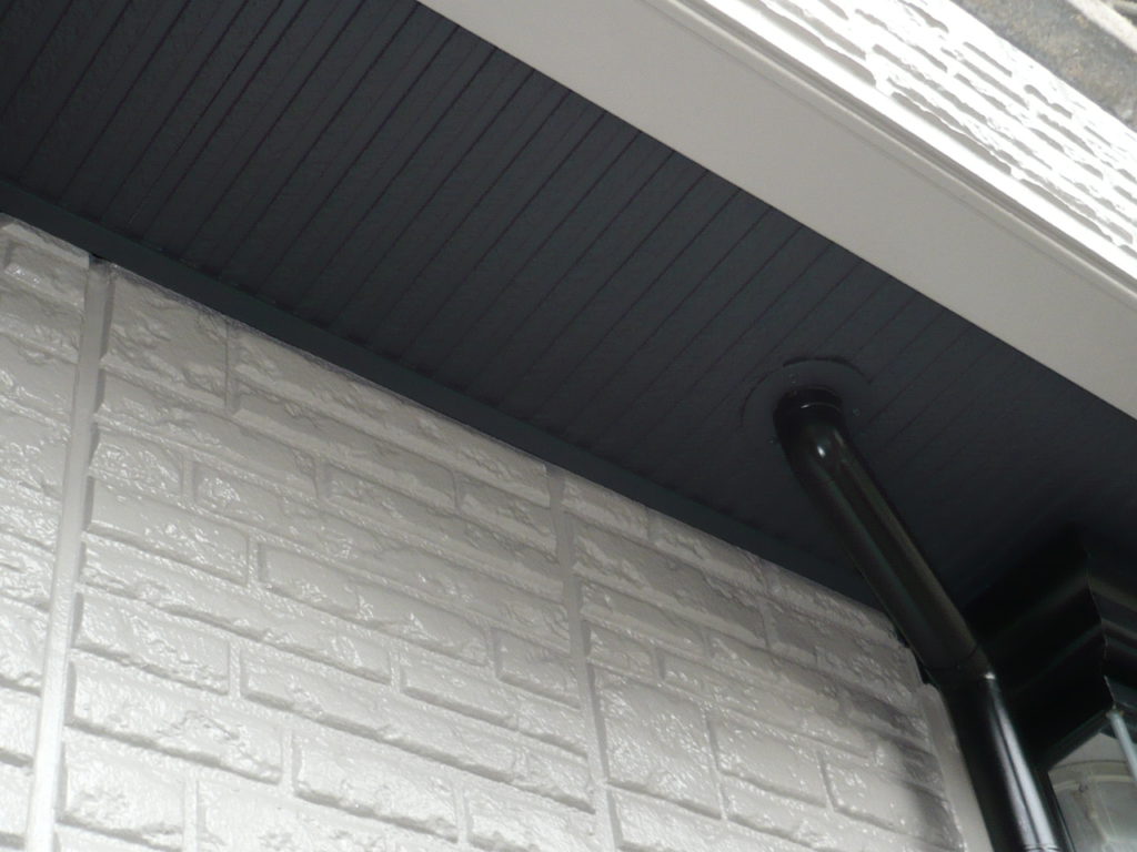 軒天の仕上がりです。