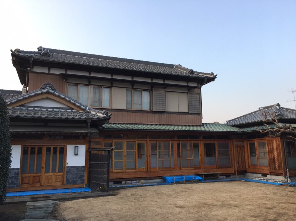 縁側の施工完了。