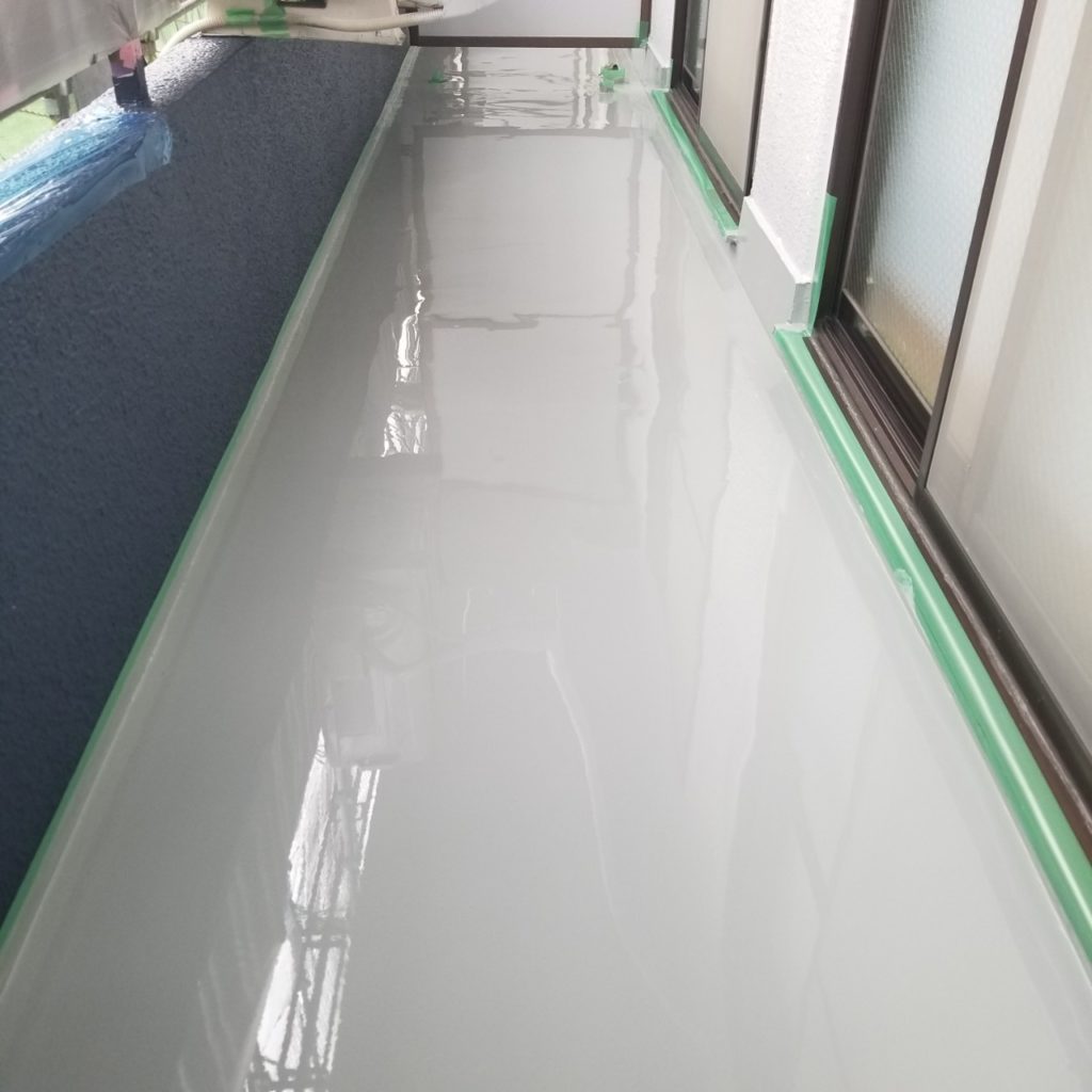 床面防水 防水材流し込み