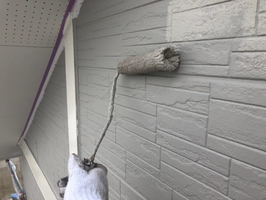 外壁 上塗り2回目