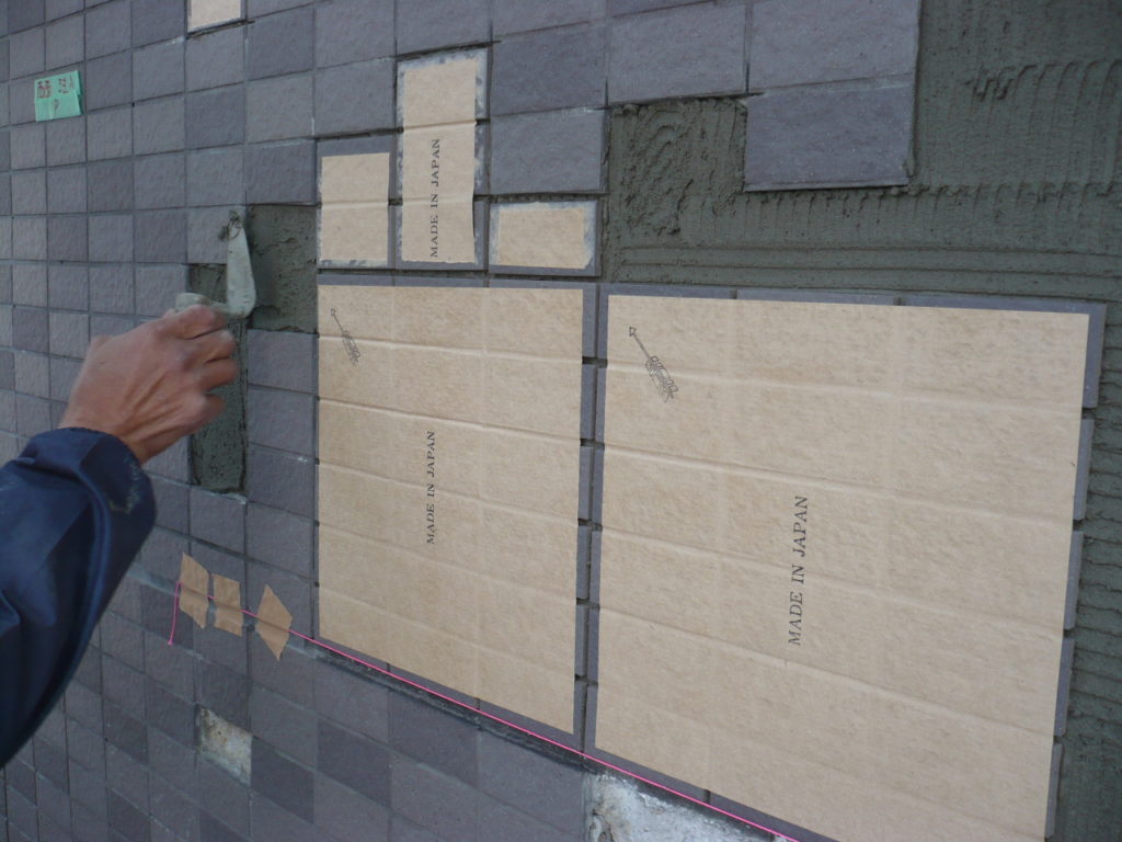 タイル面　新規タイル貼