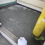 階段土間防水 踏み面滑り止めシール接着