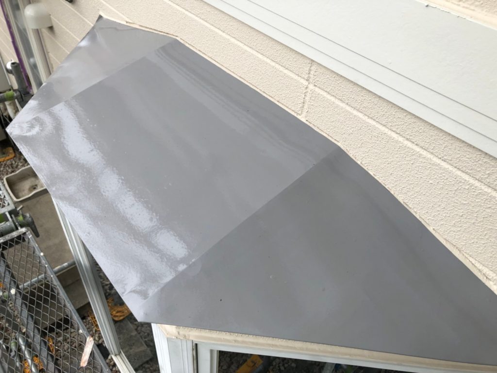 霧除け屋根　仕上がり