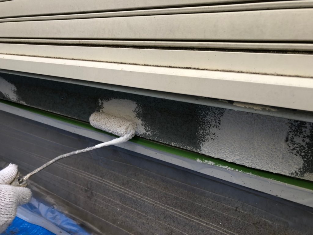 外壁　欠損部　既存模様合わせ