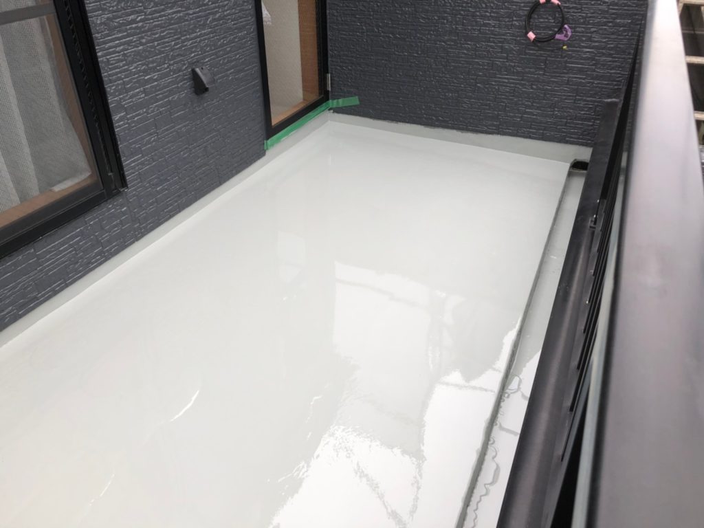 防水面 ウレタン防水流し込み(2層)