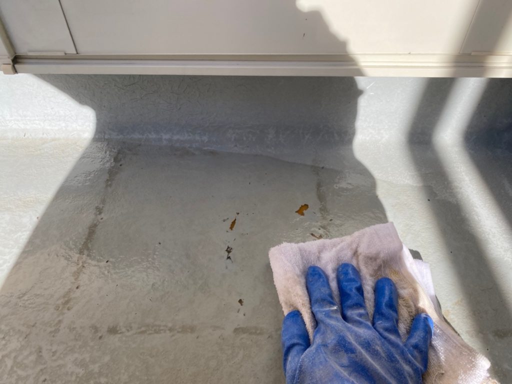 防水面施工前清掃作業