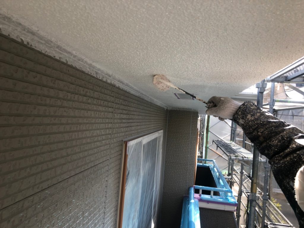 外壁軒天部分塗り替え