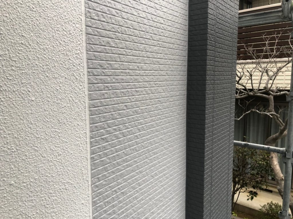 外壁部仕上がり