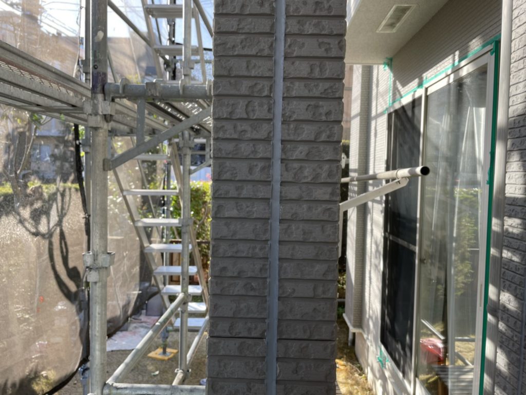 サイディング部分シーリング打ち替え後