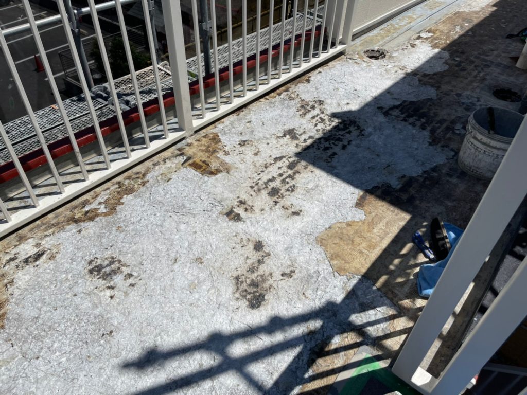 長尺　下地浮部撤去