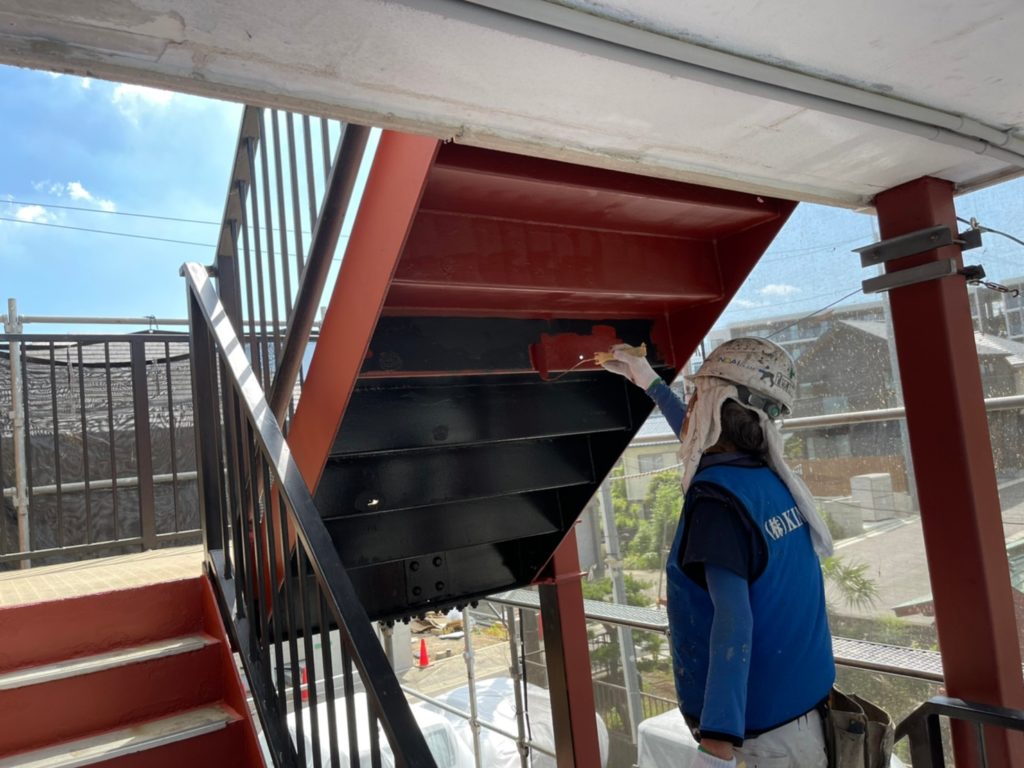 鉄部　錆止め塗装