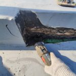 平場部の防水材塗布