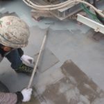 平場部の防水材塗布